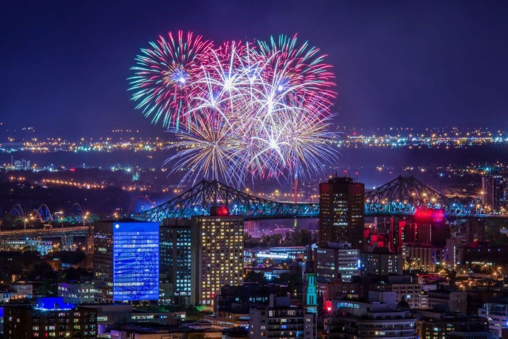 montreal fireworks display